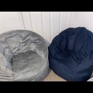 Bundle beanbags blue & gray